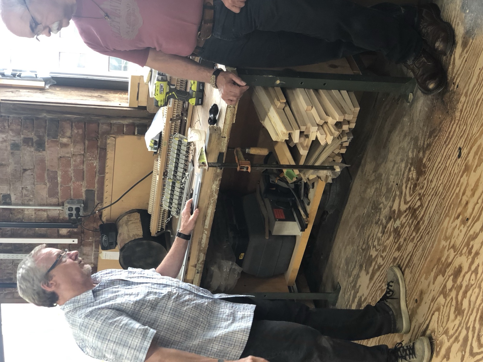 Hands-on instructor training at the PianoDisc factory.