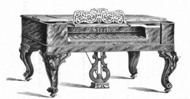 Original George Steck piano, established 1857